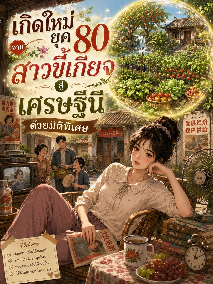 ปก [จบ]เกิดใหม่ยุค 80 จากสาวขี้เกียจสู่เศรษฐีนีด้วยมิติพิเศษ