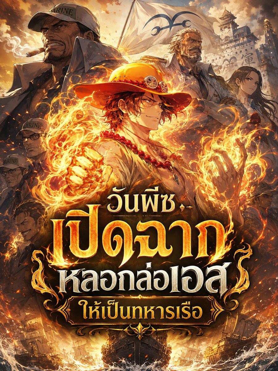 ปก วันพีซ เปิดฉากหลอกล่อเอสให้เป็นทหารเรือ