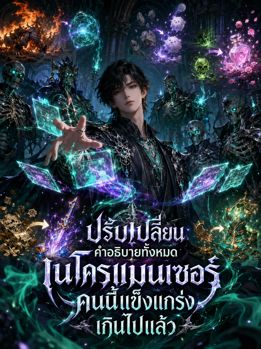 ปก ปรับเปลี่ยนคําอธิบายทั้งหมด — เนโครแมนเซอร์คนนี้แข็งแกร่งเกินไปแล้ว