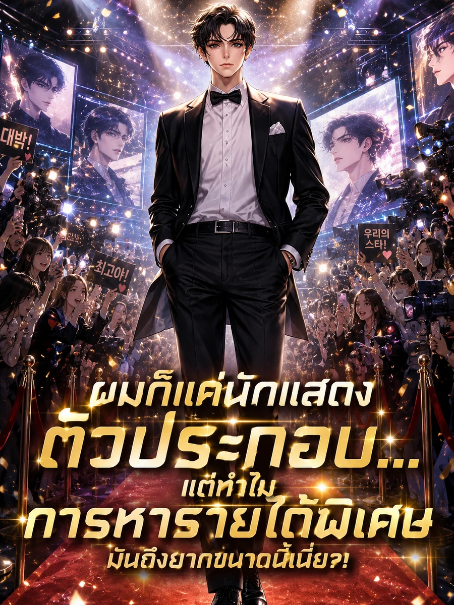 ปก (จบแล้ว) ผมก็แค่นักแสดงตัวประกอบ... แต่ทําไมการหารายได้พิเศษมันถึงยากขนาดนี้เนี่ย?!