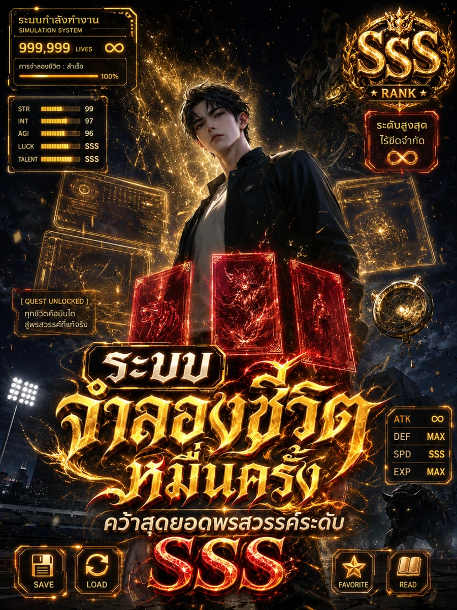 ปก ระบบจําลองชีวิตหมื่นครั้งคว้าสุดยอดพรสวรรค์ระดับ SSS