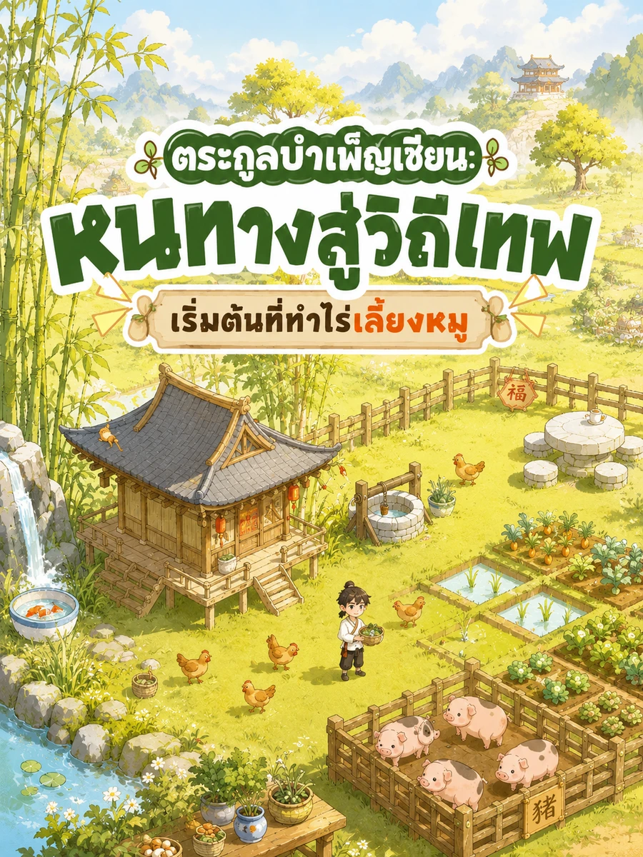 ปก (จบแลัว) ตระกูลบําเพ็ญเซียน: หนทางสู่วิถีเทพ เริ่มต้นที่ทําไร่เลี้ยงหมู