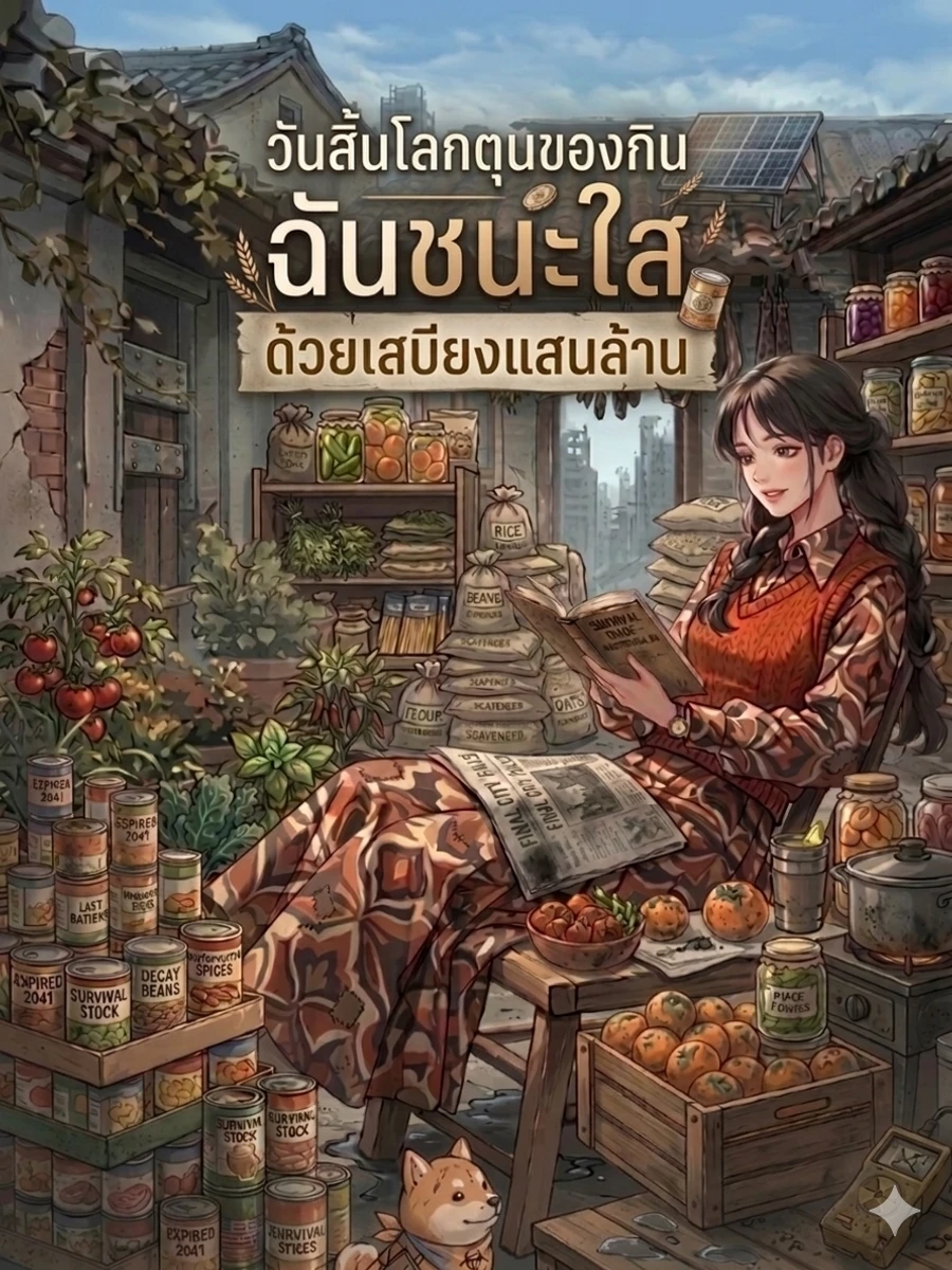 ปก วันสิ้นโลกตุนของกิน ฉันชนะใสๆ ด้วยเสบียงแสนล้าน
