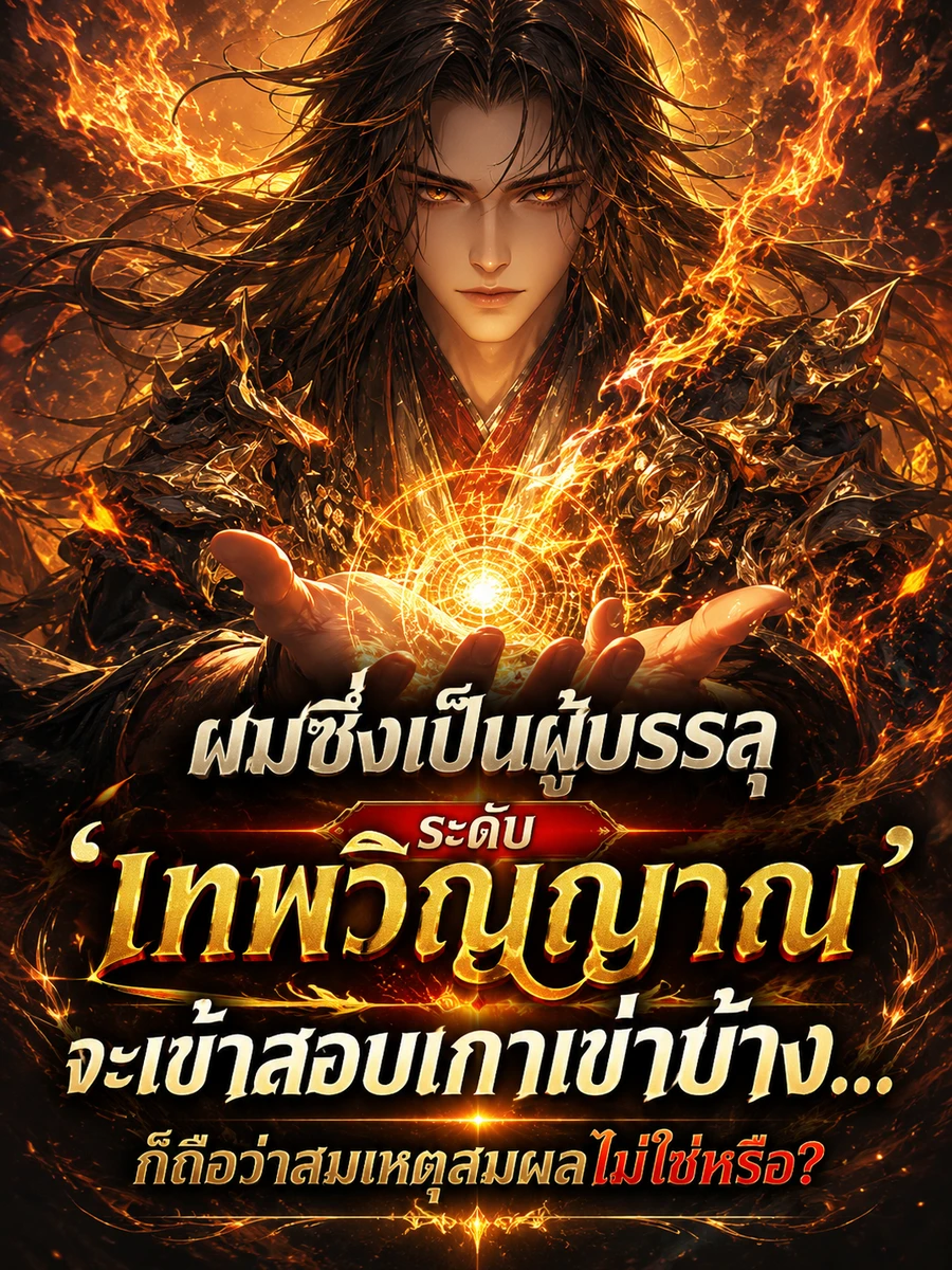 ปก ผมซึ่งเป็นผู้บรรลุระดับ 'เทพวิญญาณ' จะเข้าสอบเกาเข่าบ้าง... ก็ถือว่าสมเหตุสมผลไม่ใช่หรือ?