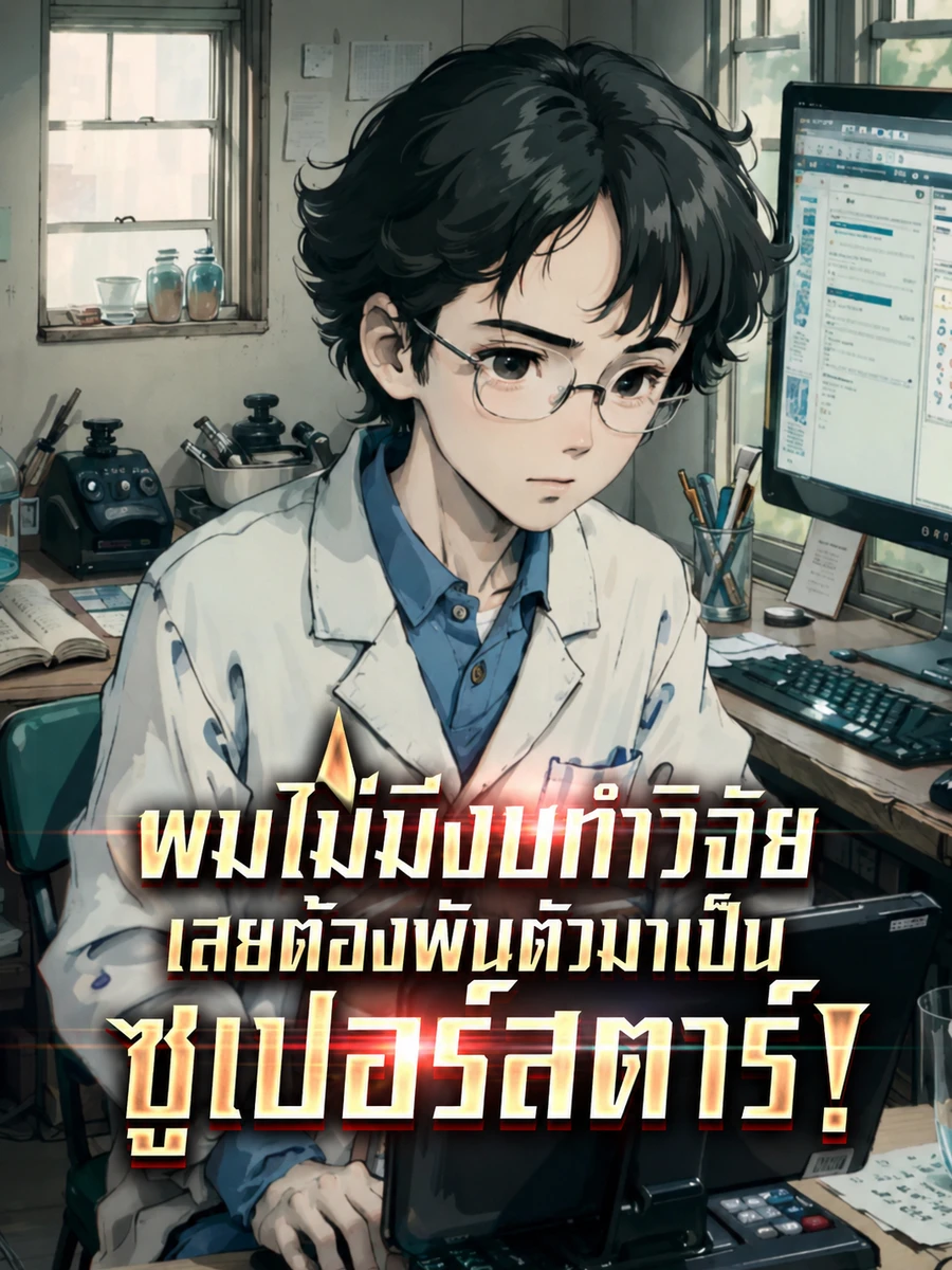 ปก [อ่านฟรี 100ตอน] ผมไม่มีงบทําวิจัย เลยต้องผันตัวมาเป็นซูเปอร์สตาร์! [จบแล้ว]