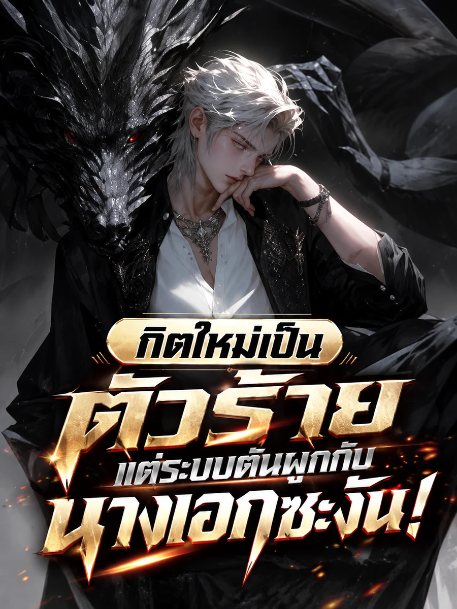 ปก เกิดใหม่เป็นตัวร้าย แต่ระบบดันผูกกับนางเอกซะงั้น!