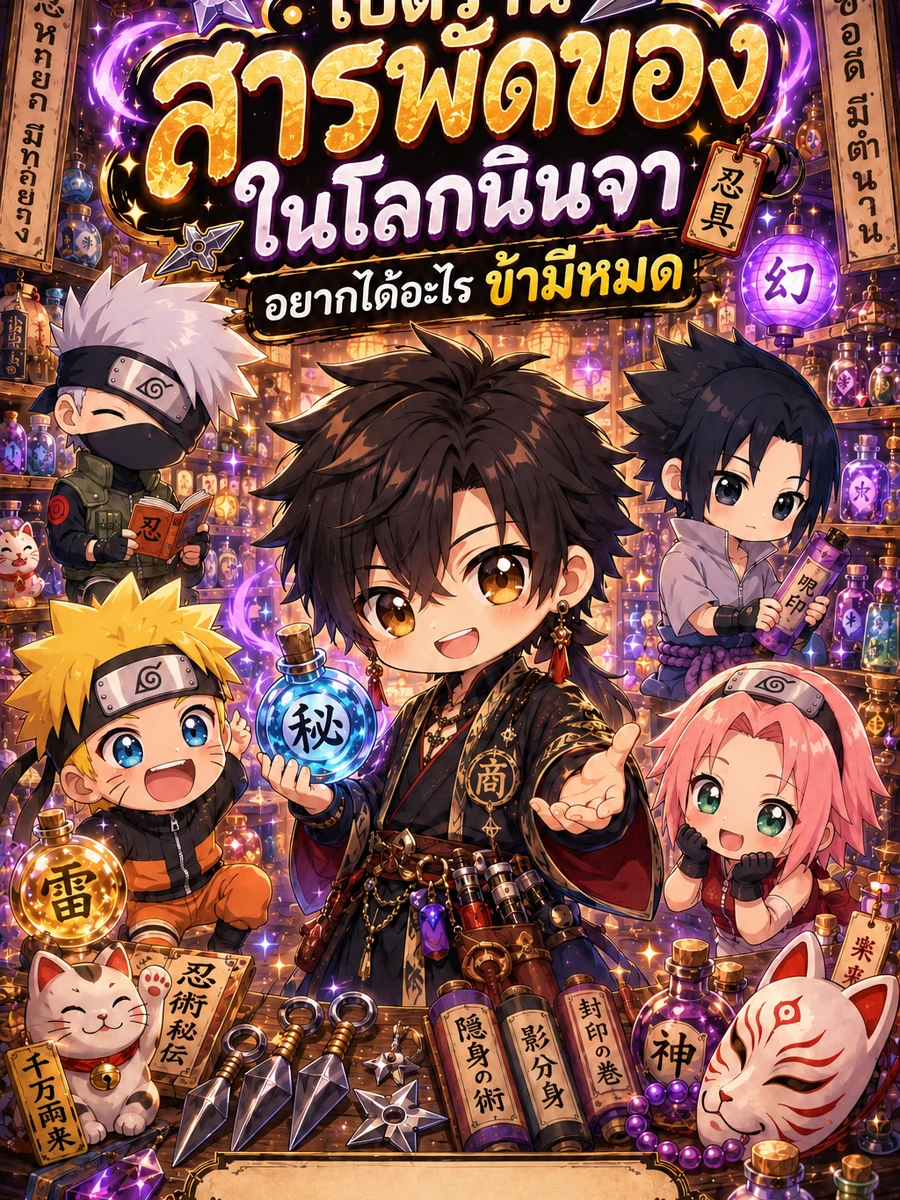 ปก ระบบเปิดร้านสารพัดของในโลกนินจา อยากได้อะไร ข้ามีหมด