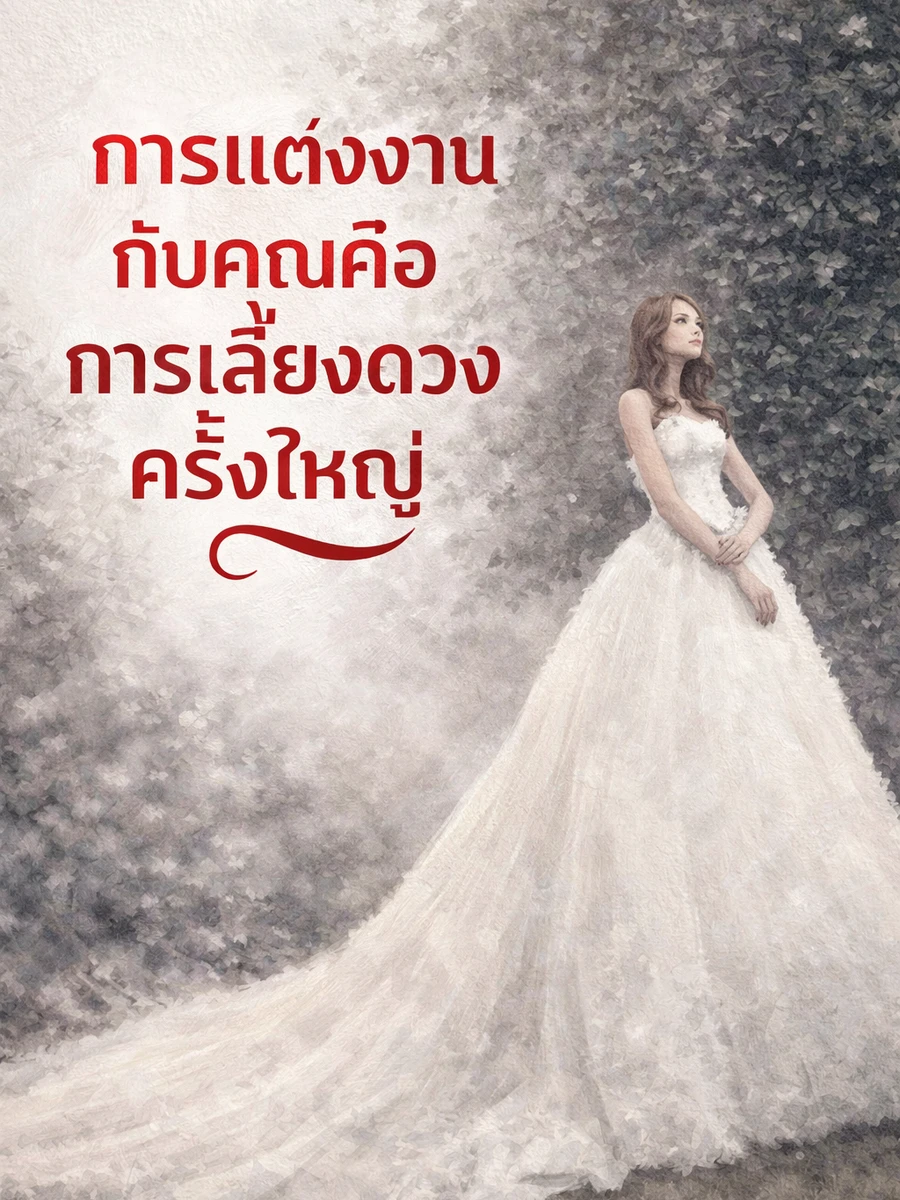 ปก การแต่งงานกับคุณคือการเสี่ยงดวงครั้งใหญ่