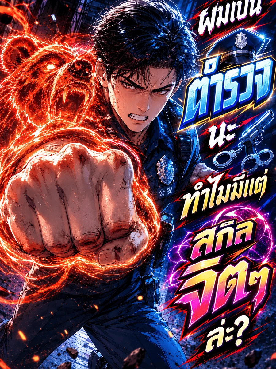 ปก ผมเป็นตํารวจนะ ทําไมมีแต่สกิลจิตๆ ล่ะ?