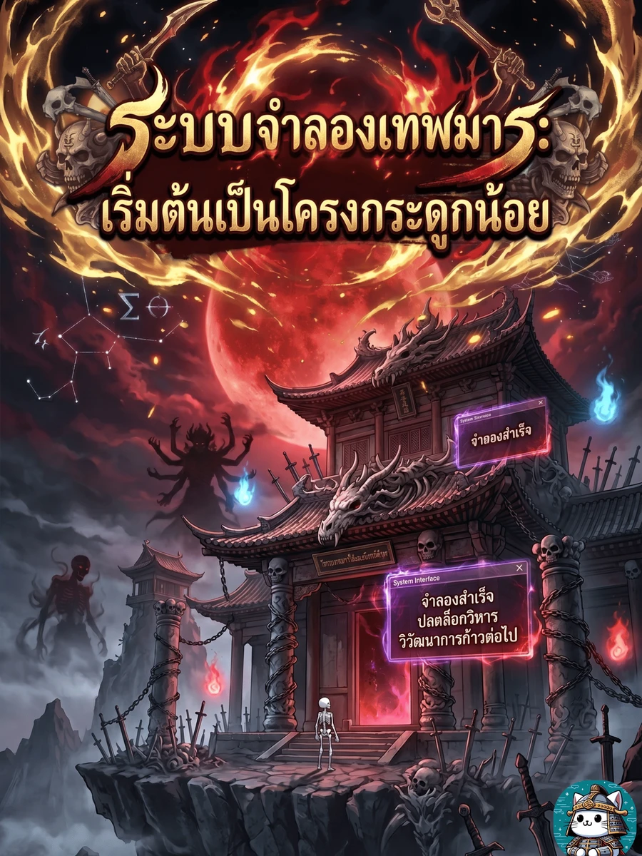 ปก ระบบจําลองเทพมาร: เริ่มต้นเป็นโครงกระดูกน้อย