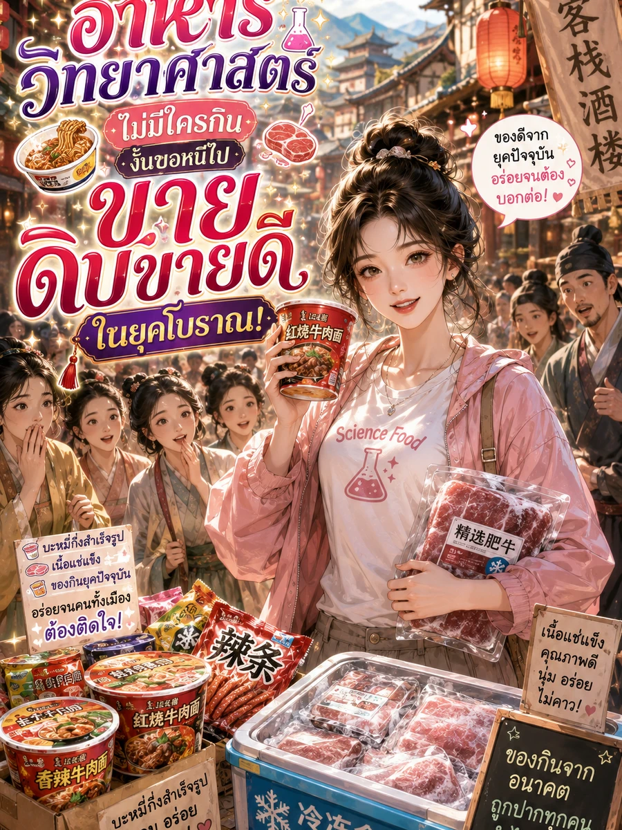 ปก อาหารวิทยาศาสตร์ไม่มีใครกินงั้นขอหนีไปขายดิบขายดีในยุคโบราณ!