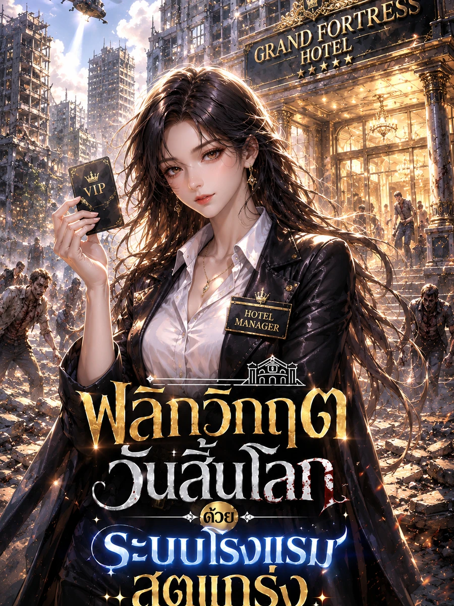 ปก (จบแล้ว) พลิกวิกฤตวันสิ้นโลกด้วยระบบโรงแรมสุดแกร่ง