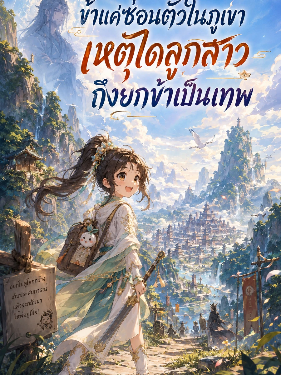 ปก ข้าแค่ซ่อนตัวในภูเขา เหตุใดลูกสาวถึงยกข้าเป็นเทพ