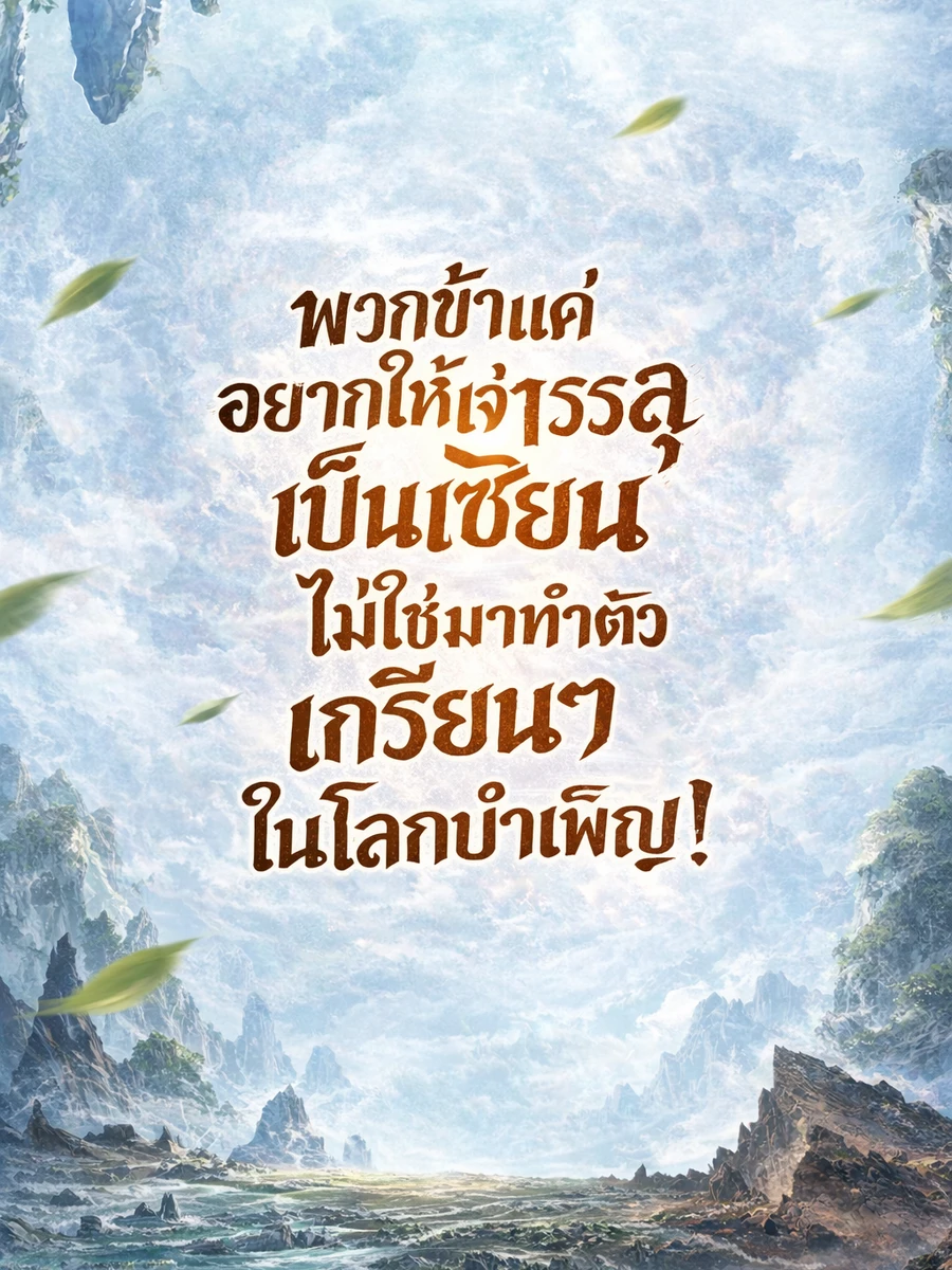 ปก พวกข้าแค่อยากให้เจ้าบรรลุเป็นเซียน ไม่ใช่มาทําตัวเกรียนๆ ในโลกบําเพ็ญ!