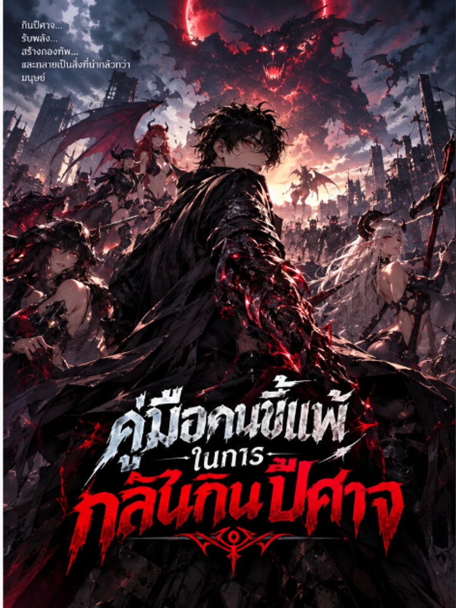 ปก คู่มือคนขี้แพ้ในการกลืนกินปีศาจ