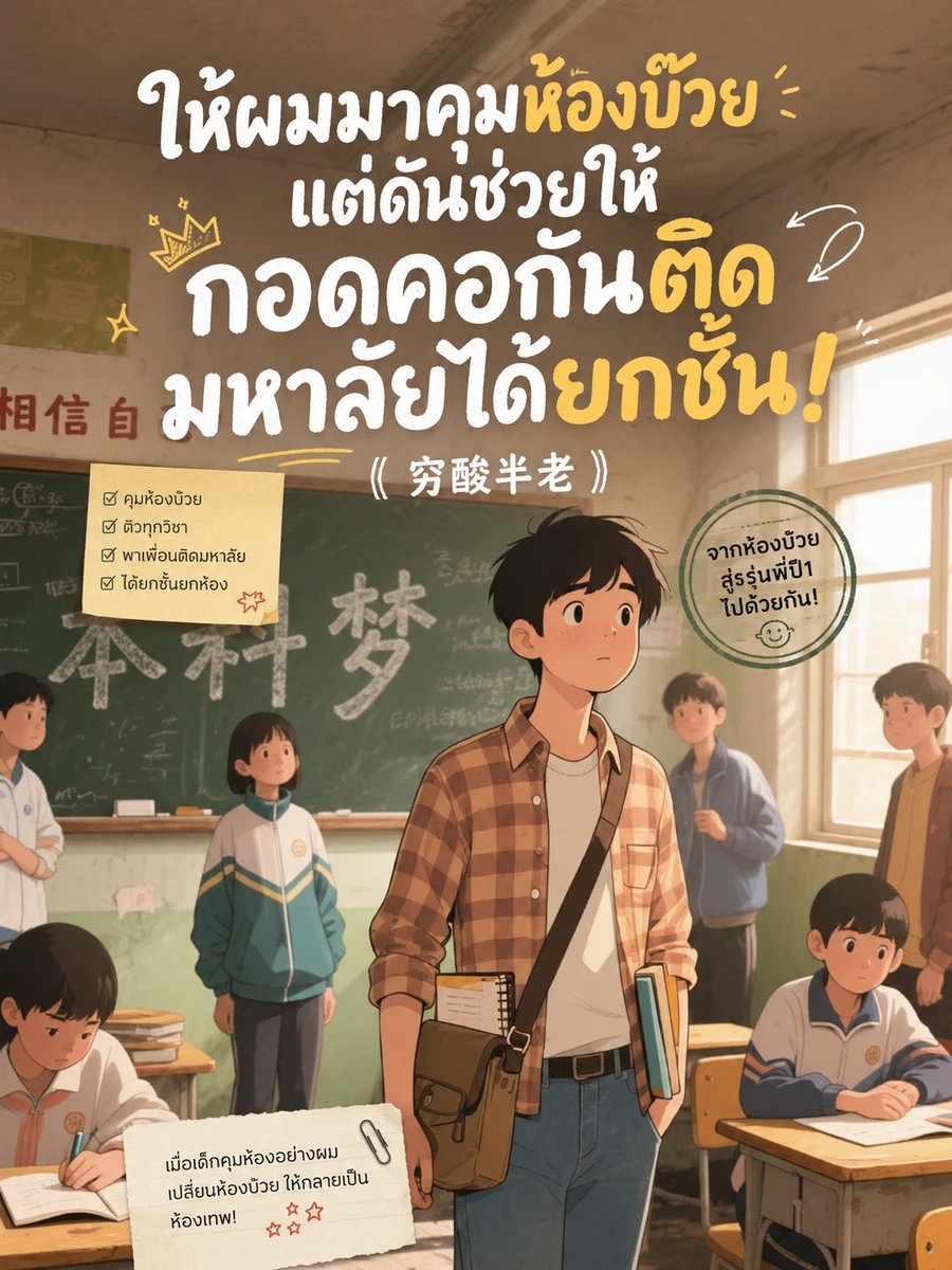 ปก ให้ผมมาคุมห้องบ๊วย แต่ดันช่วยให้กอดคอกันติดมหาลัยได้ยกชั้น! (จบแล้ว)