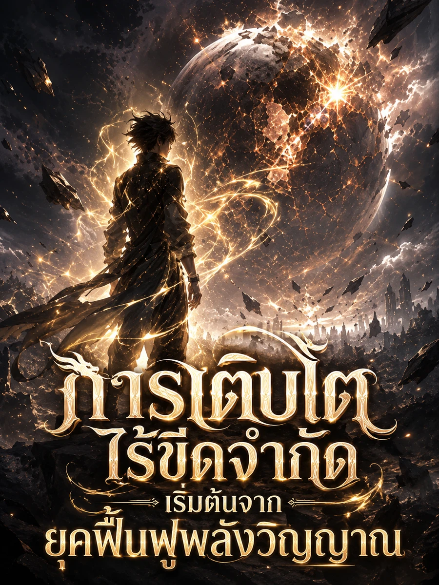 ปก การเติบโตไร้ขีดจํากัดเริ่มต้นจากยุคฟื้นฟูพลังวิญญาณ