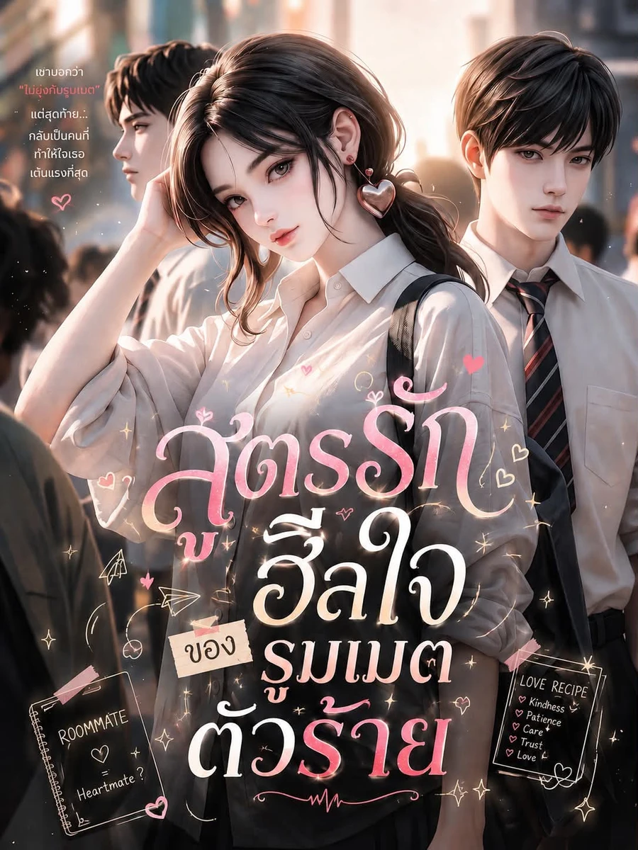 ปก สูตรรักฮีลใจของรูมเมตตัวร้าย