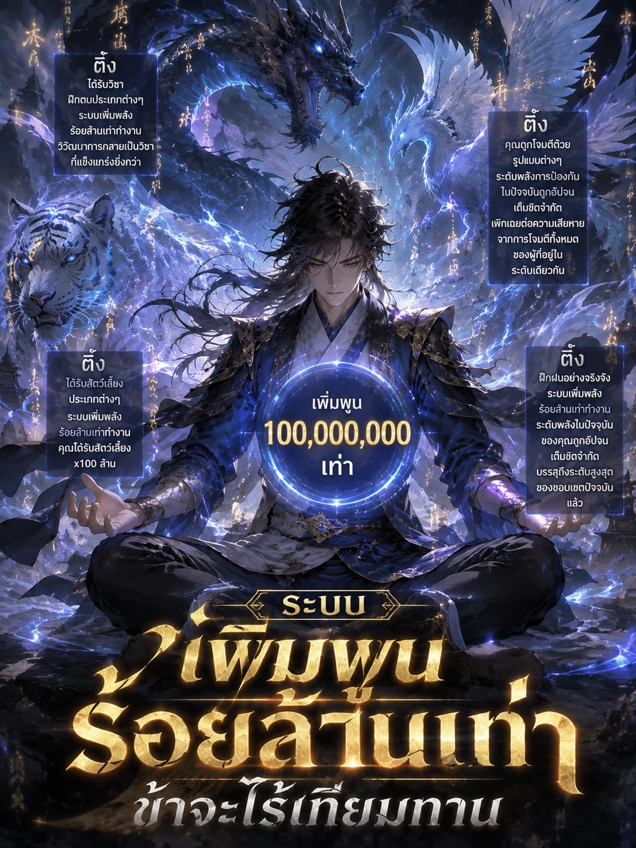 ปก ระบบเพิ่มพูนหมื่นล้านเท่า ข้าไร้เทียมทาน