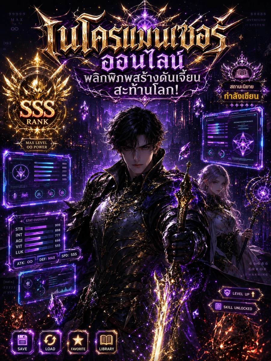 ปก เนโครแมนเซอร์ออนไลน์ พลิกพิภพสร้างดันเจี้ยนสะท้านโลก!