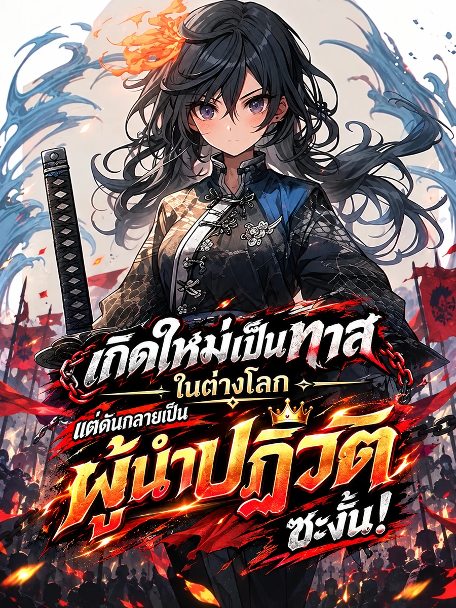 ปก เกิดใหม่เป็นทาสในต่างโลก แต่ดันกลายเป็นผู้นําปฏิวัติซะงั้น