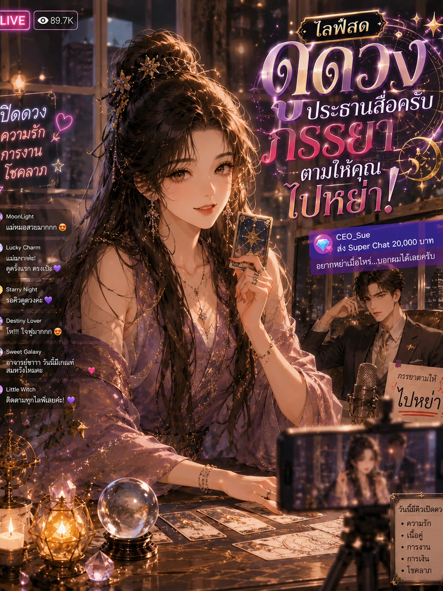 ปก ไลฟ์สดดูดวง:ประธานสือครับ ภรรยาตามให้คุณไปหย่า!