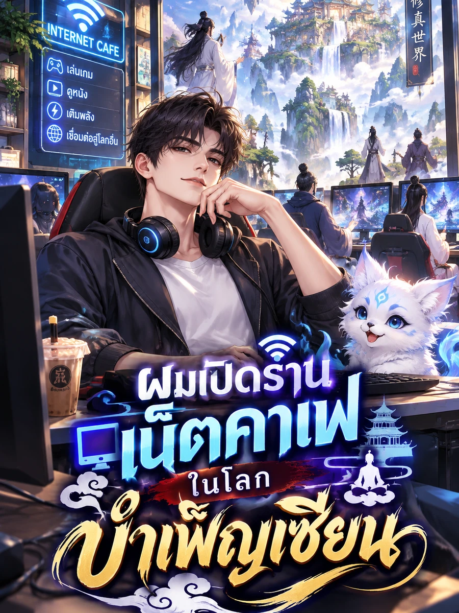 ปก ผมเปิดร้านเน็ตคาเฟ่ในโลกบําเพ็ญเซียน