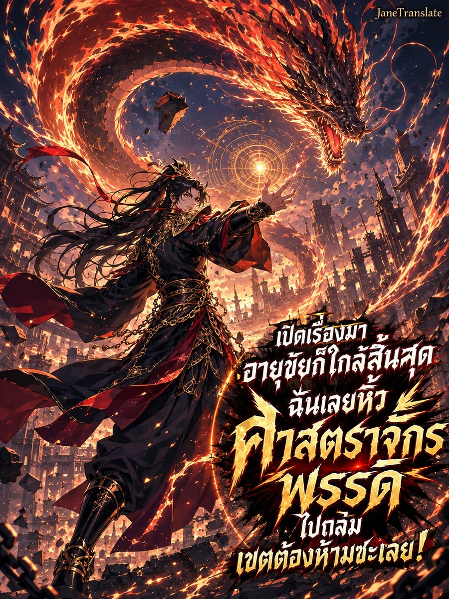 ปก เปิดเรื่องมาอายุขัยก็ใกล้สิ้นสุด ฉันเลยหิ้วศาสตราจักรพรรดิไปถล่มเขตต้องห้ามซะเลย!
