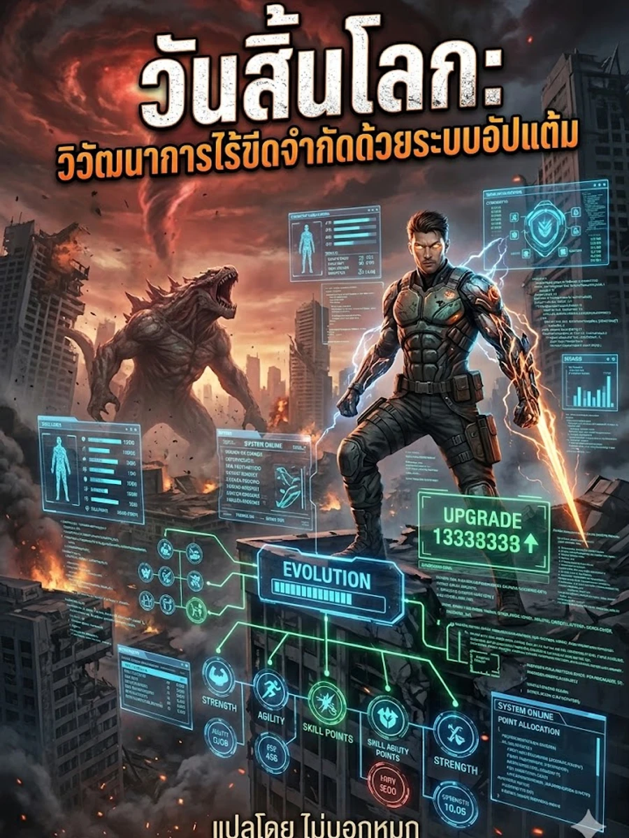 ปก วันสิ้นโลก: วิวัฒนาการไร้ขีดจํากัดด้วยระบบอัปแต้ม