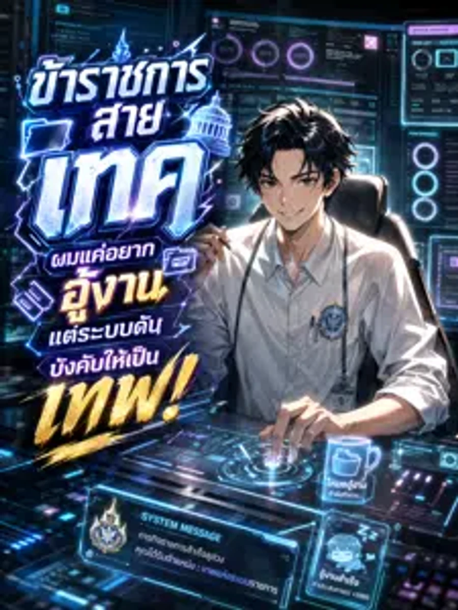 ปก ข้าราชการสายเทค: ผมแค่อยากอู้งาน แต่ระบบดันบังคับให้เป็นเทพ!