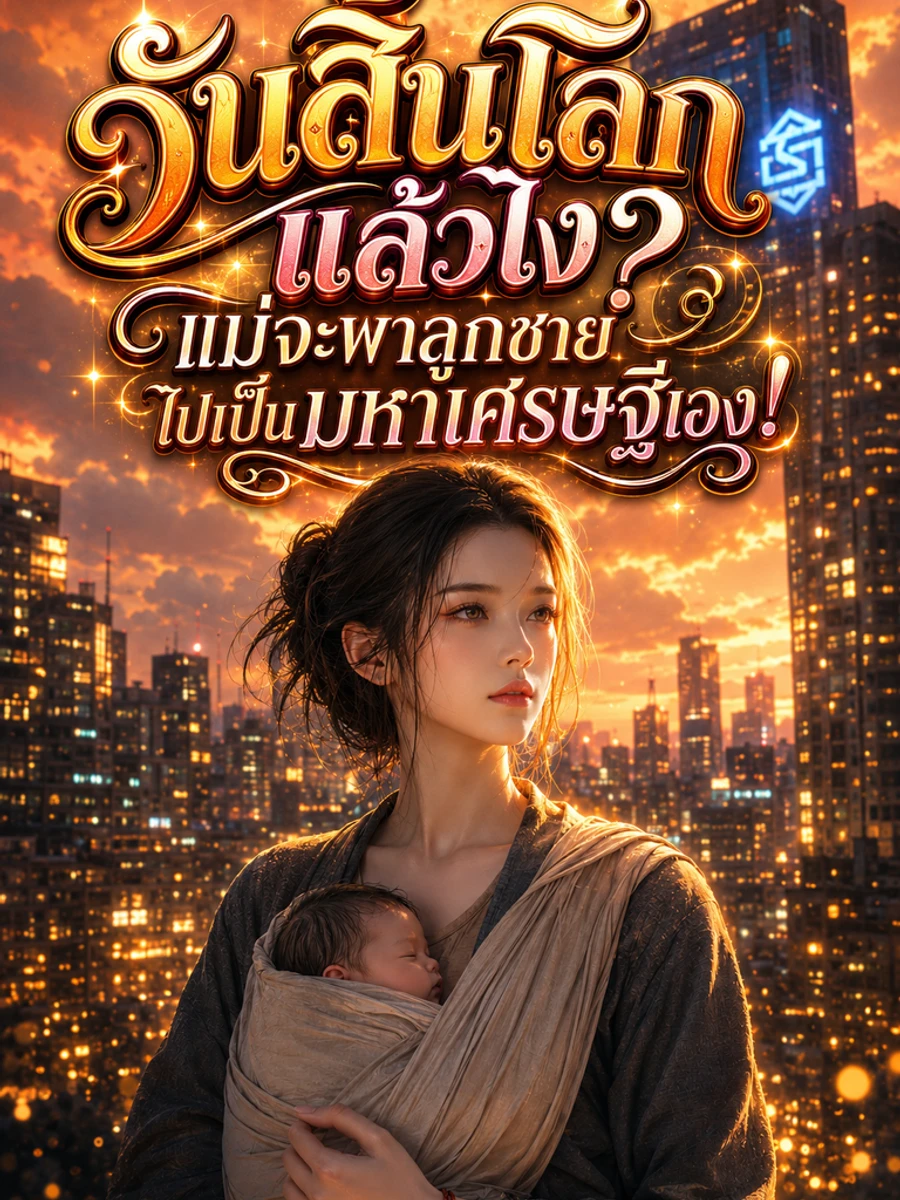 ปก วันสิ้นโลกแล้วไง? แม่จะพาลูกชายไปเป็นมหาเศรษฐีเอง!