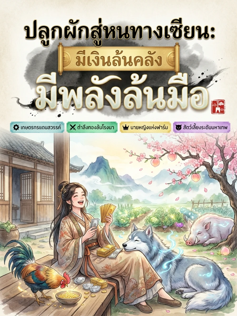 ปก ปลูกผักสู่หนทางเซียน: มีเงินล้นคลัง มีพลังล้นมือ