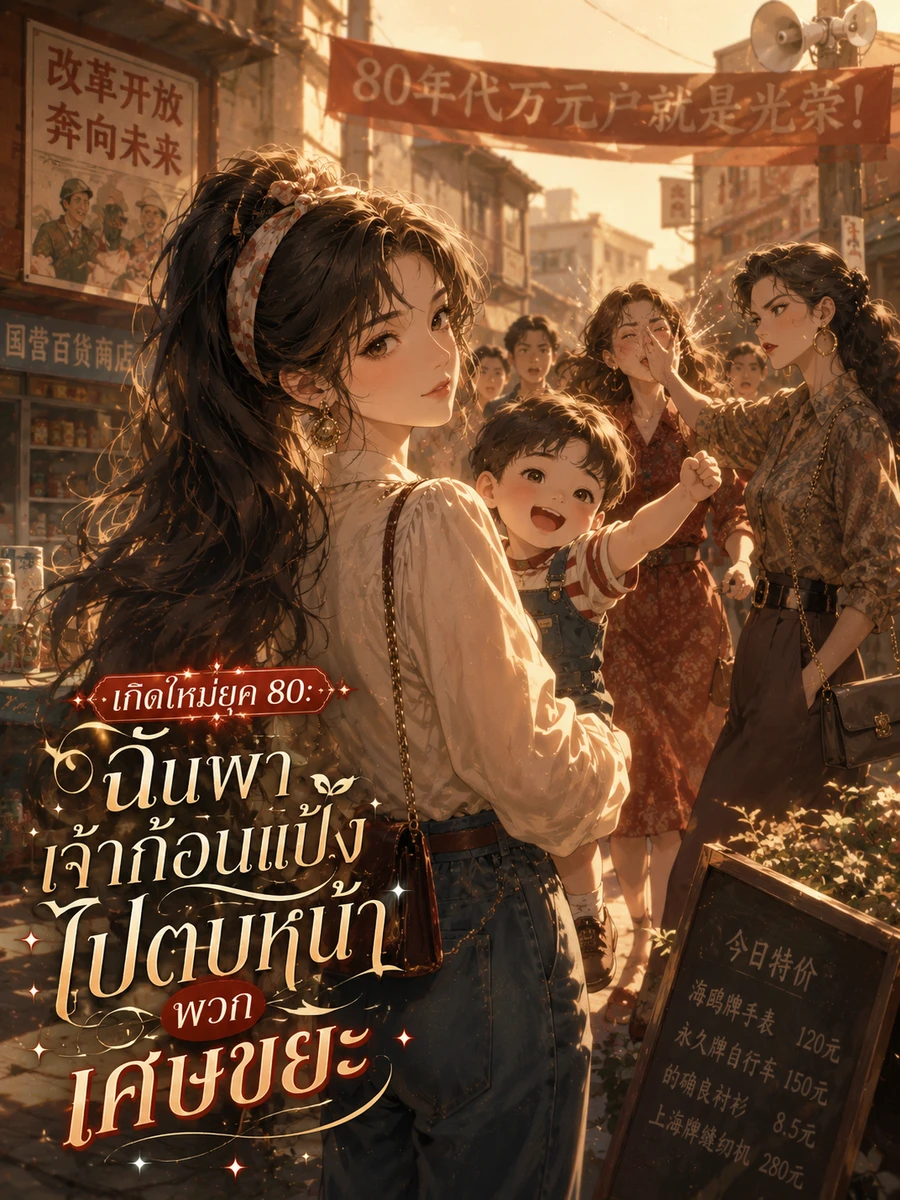 ปก เกิดใหม่ยุค 80: ฉันพาเจ้าก้อนแป้งไปตบหน้าพวกเศษขยะ