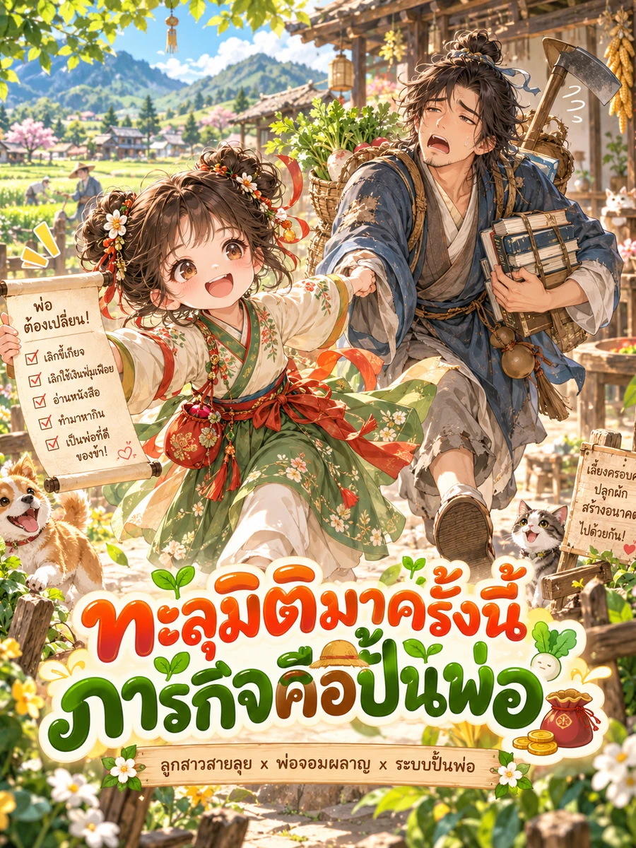 ปก [จบแล้ว][ฟรี87ตอน]ทะลุมิติมาครั้งนี้ ภารกิจคือปั้นพ่อ