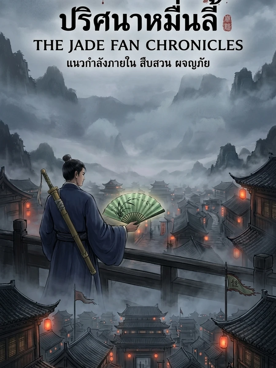 ปก บันทึกพัดหยก: ปริศนาหมื่นลี้ (The Jade Fan Chronicles)