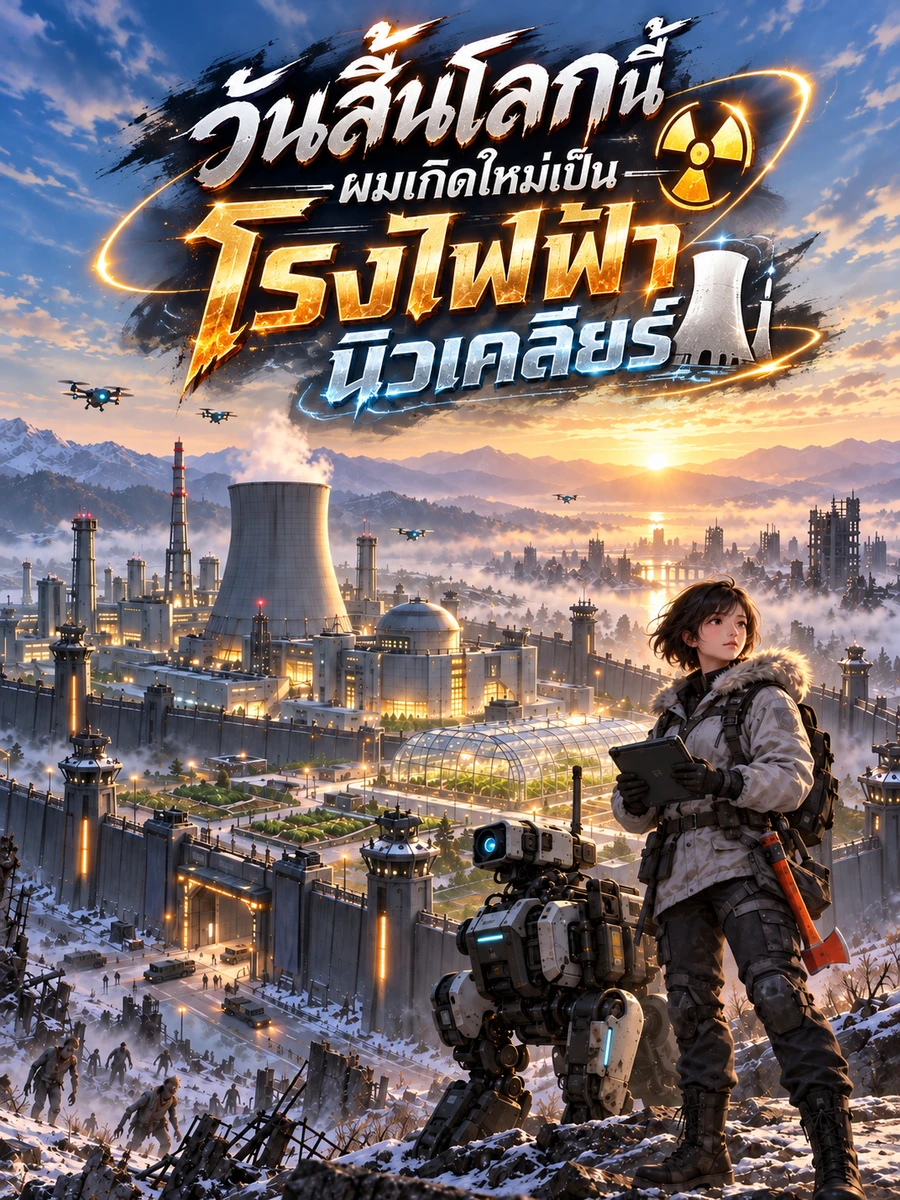 ปก วันสิ้นโลกนี้ ผมเกิดใหม่เป็นโรงไฟฟ้านิวเคลียร์
