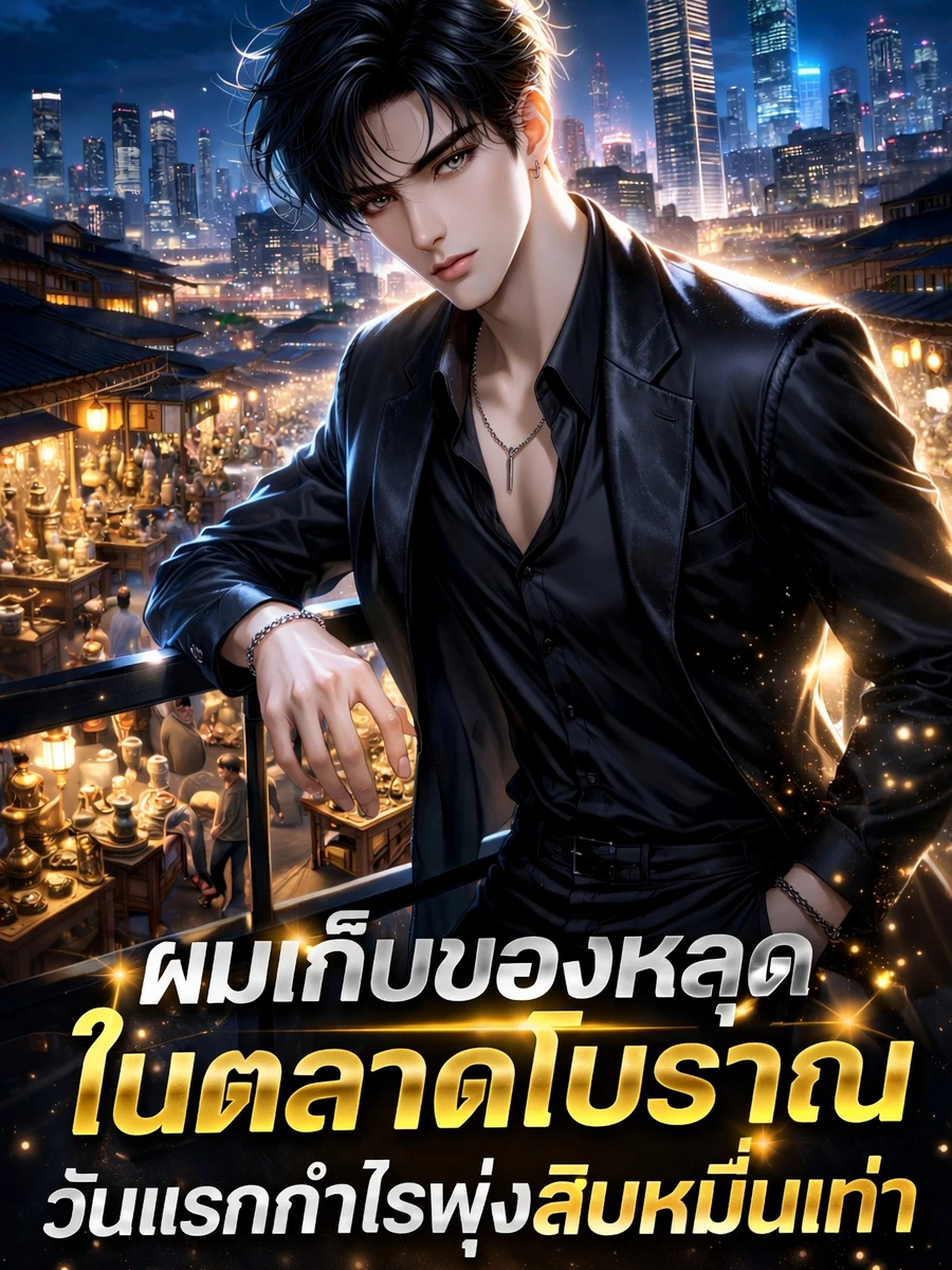 ปก ผมเก็บของหลุดในตลาดโบราณ วันแรกกําไรพุ่งสิบหมื่นเท่า