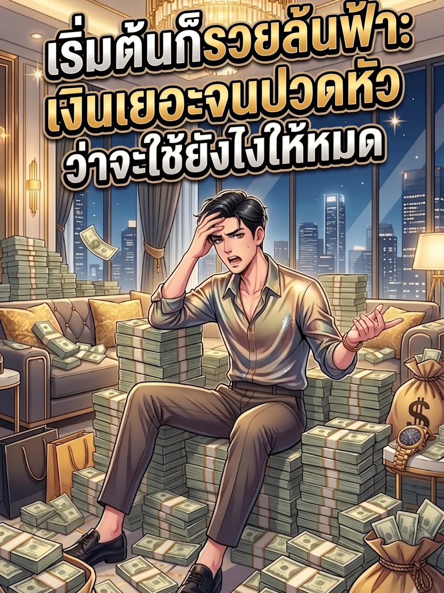 ปก เริ่มต้นก็รวยล้นฟ้า: เงินเยอะจนปวดหัวว่าจะใช้ยังไงให้หมด