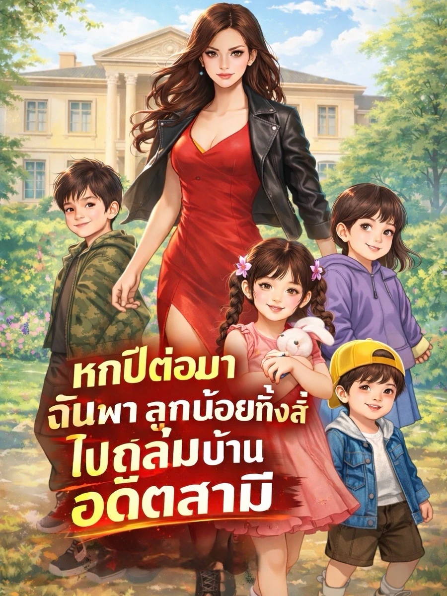 ปก หกปีต่อมา ฉันพาลูกน้อยทั้งสี่ไปถล่มบ้านอดีตสามี