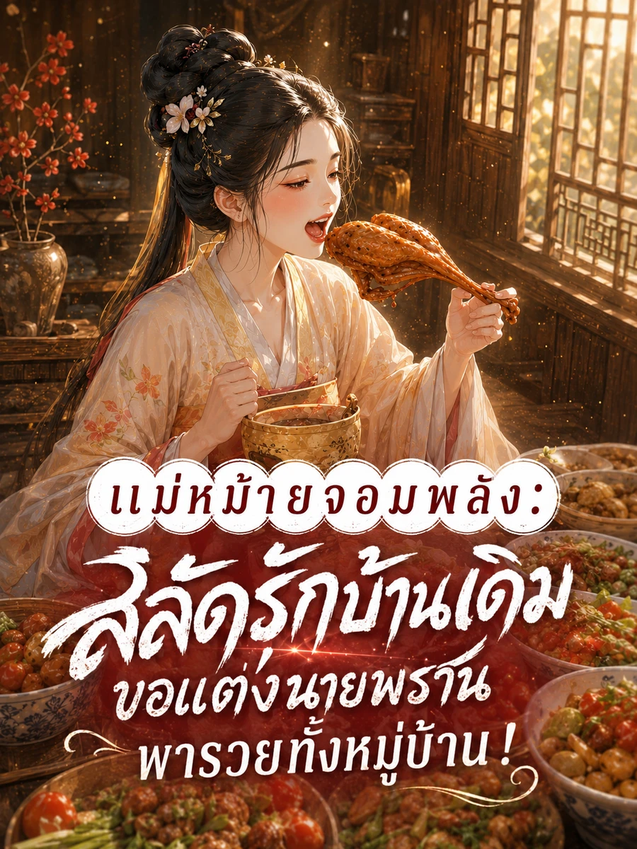 ปก แม่หม้ายจอมพลัง: สลัดรักบ้านเดิม ขอแต่งนายพรานพารวยทั้งหมู่บ้าน!
