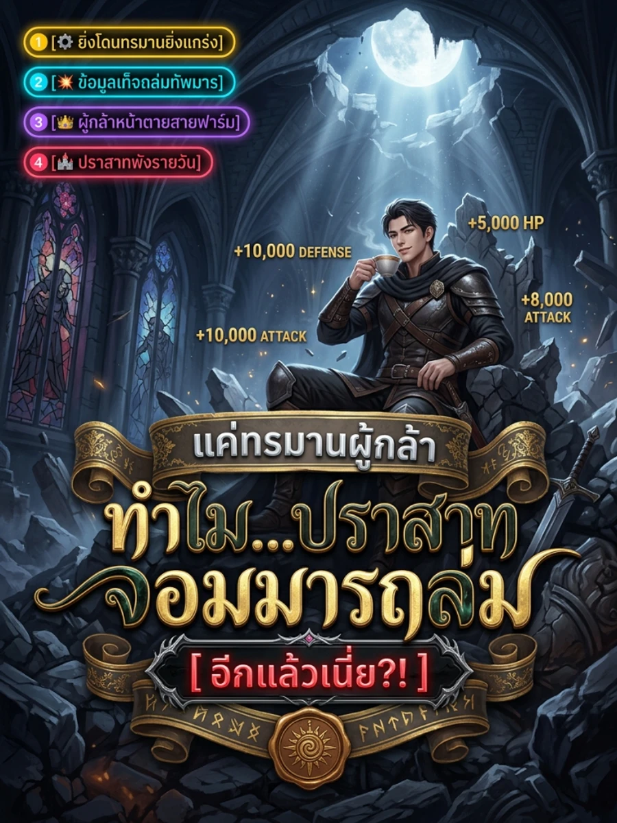 ปก แค่ทรมานผู้กล้า ทําไมปราสาทจอมมารถล่มอีกแล้วเนี่ย?!