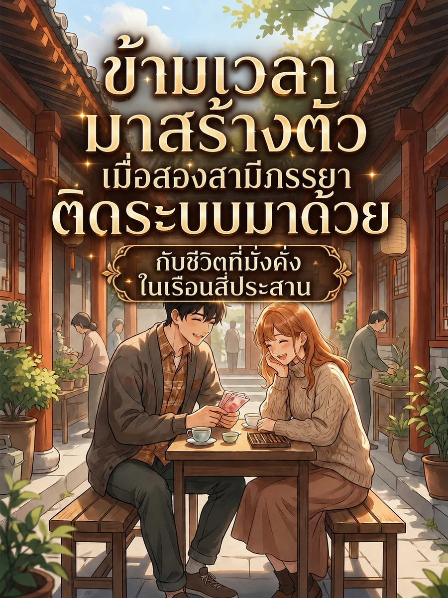 ปก ข้ามเวลามาสร้างตัว เมื่อสองสามีภรรยาติดระบบมาด้วย กับชีวิตที่มั่งคั่งในเรือนสี่ประสาน