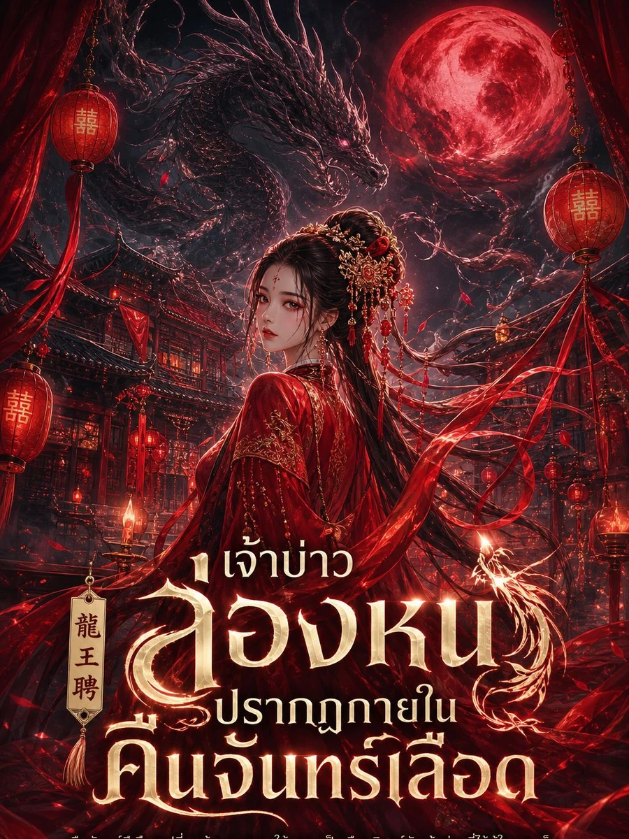 ปก [ฟรี 100 ตอน}เจ้าบ่าวล่องหนปรากฏกายในคืนจันทร์เลือด