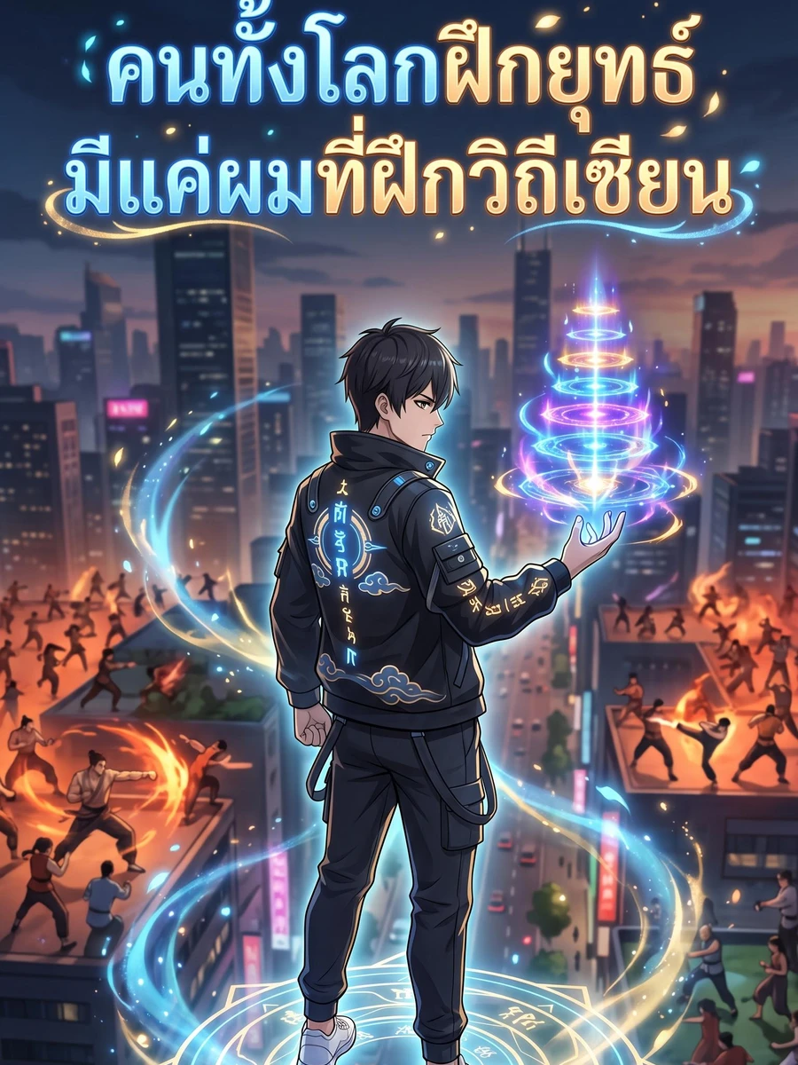 ปก คนทั้งโลกฝึกยุทธ์ มีแค่ผมที่ฝึกวิถีเซียน