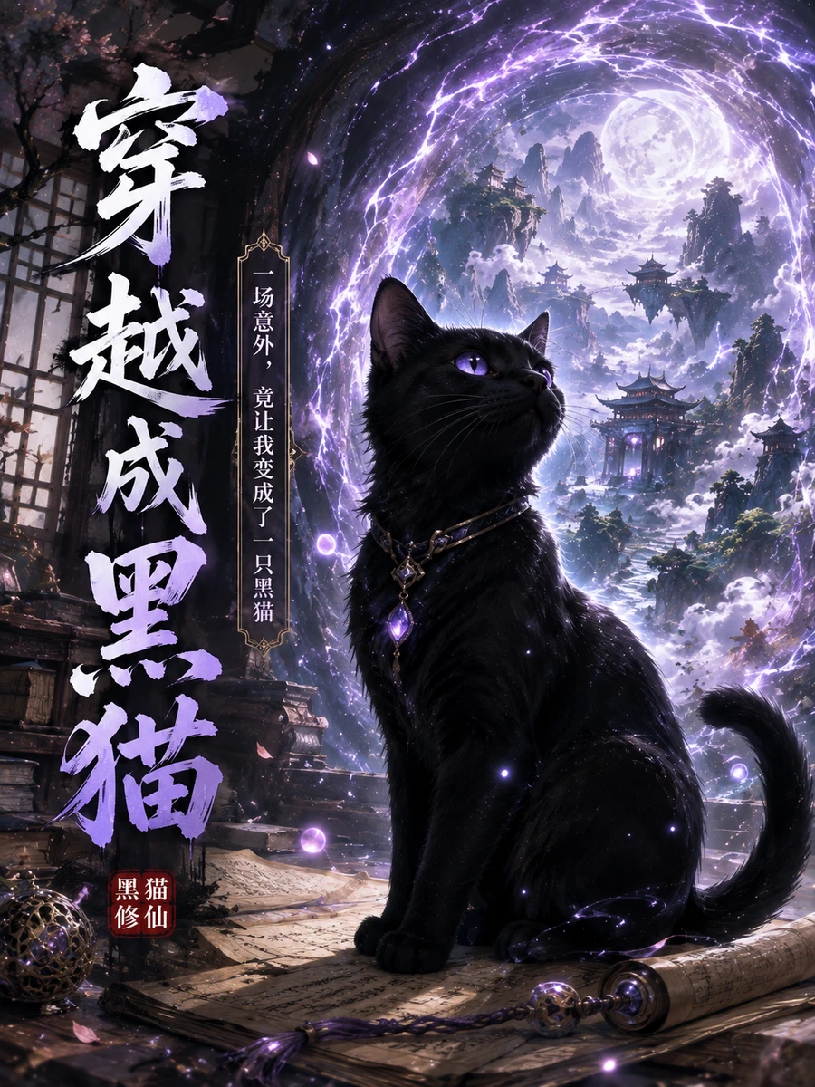 ปก ทะลุมิติเป็นแมวดําในโลกเซียน