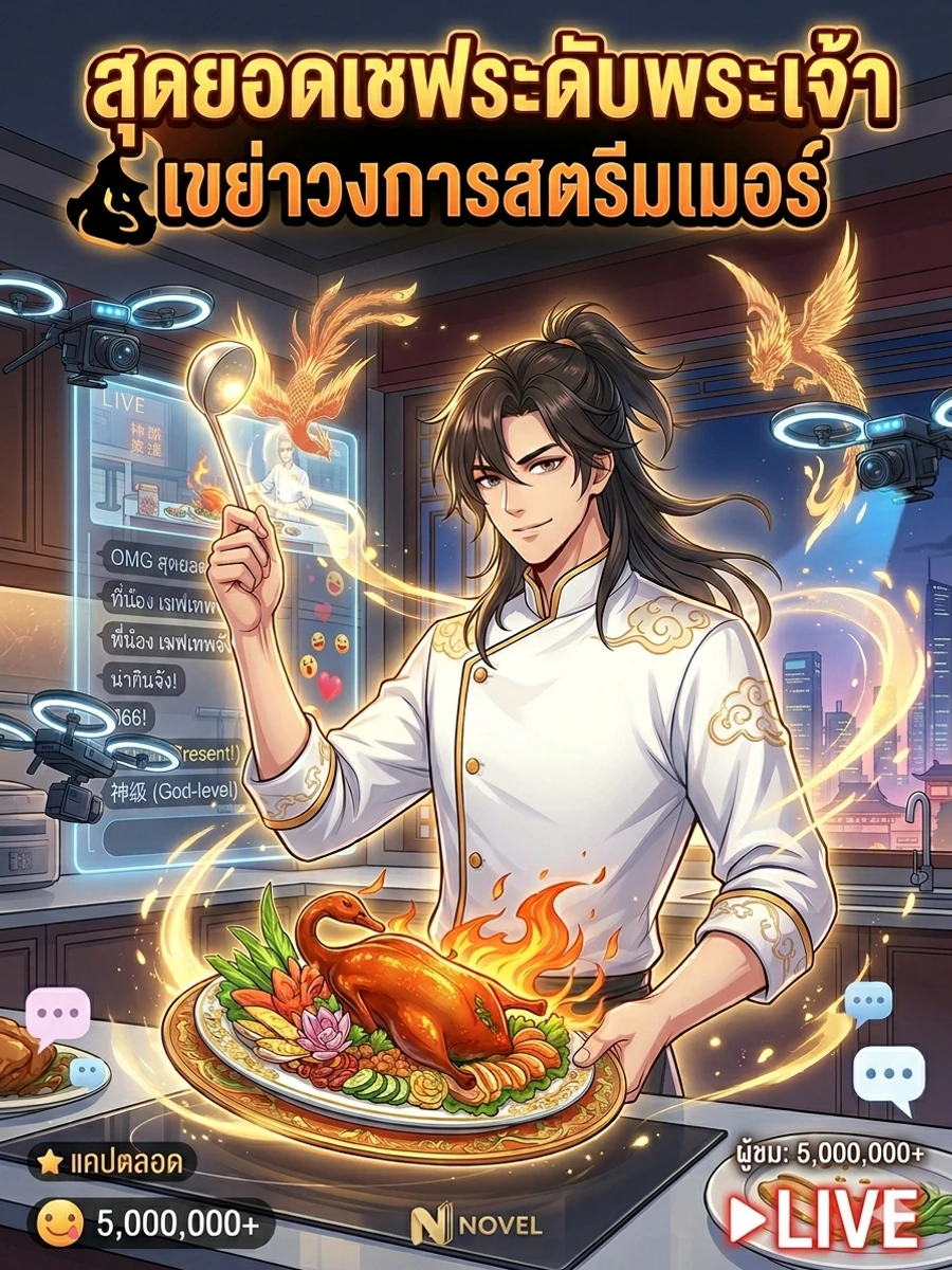 ปก สุดยอดเชฟระดับพระเจ้า เขย่าวงการสตรีมเมอร์