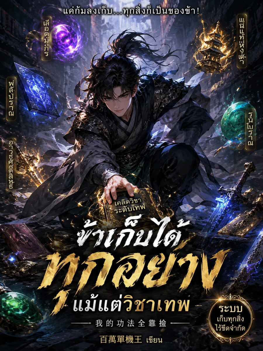 ปก ข้าเก็บได้ทุกอย่าง แม้แต่วิชาเทพ