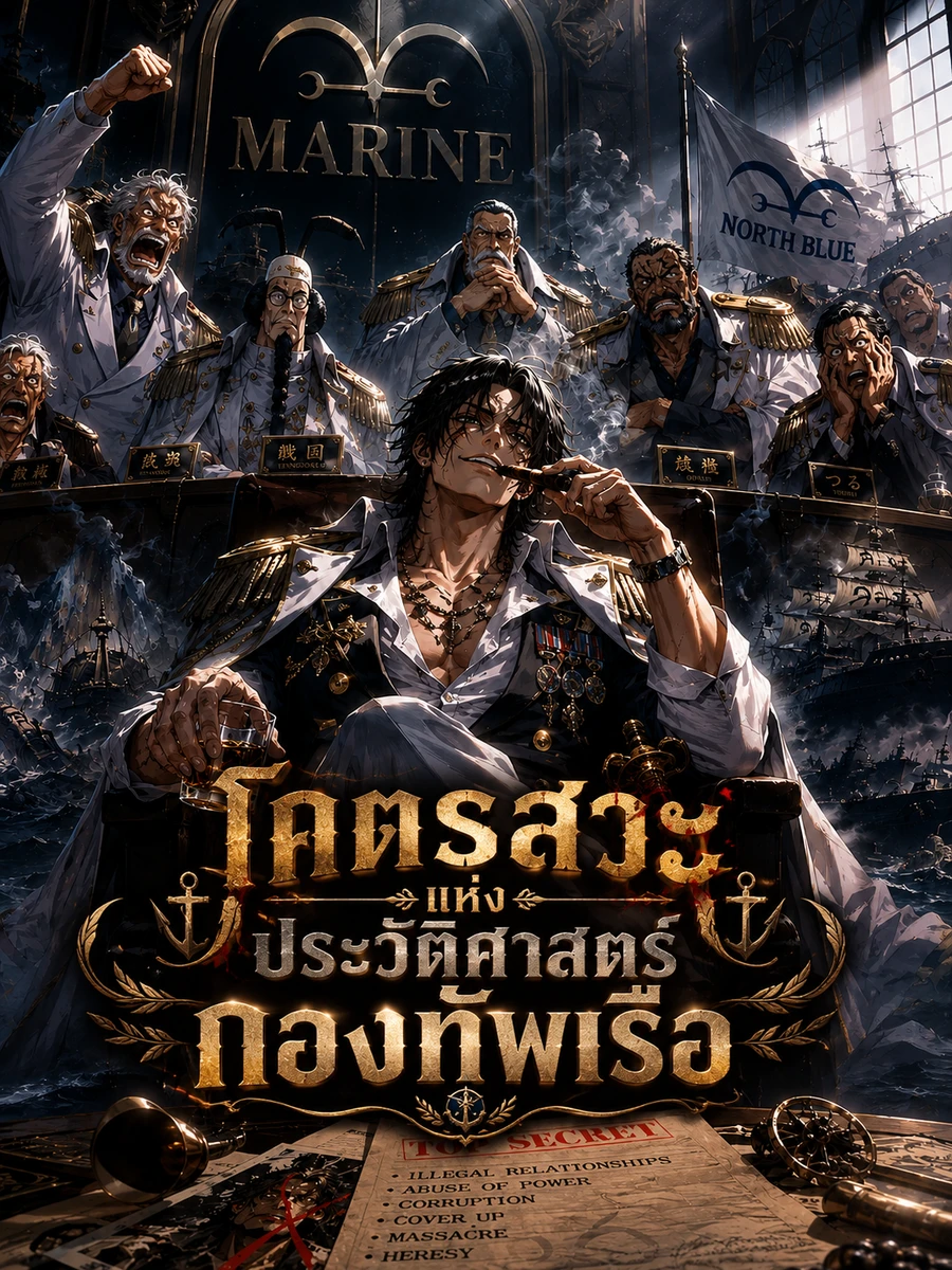 ปก วันพีซ: โคตรสวะแห่งประวัติศาสตร์กองทัพเรือ