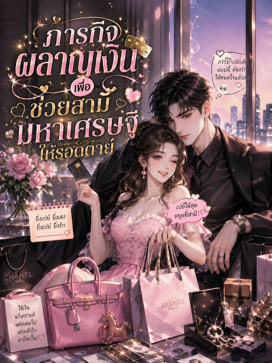 ปก [จบแล้ว] ภารกิจผลาญเงิน เพื่อช่วยสามีมหาเศรษฐีให้รอดตาย