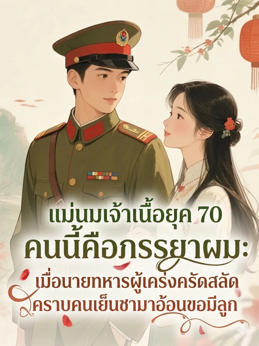ปก "แม่นมเจ้าเนื้อยุค 70 คนนี้คือภรรยาผม: เมื่อนายทหารผู้เคร่งครัดสลัดคราบคนเย็นชามาอ้อนขอมีลูก"